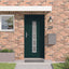 Hoveddør Antracit 98 x 200 cm PVC