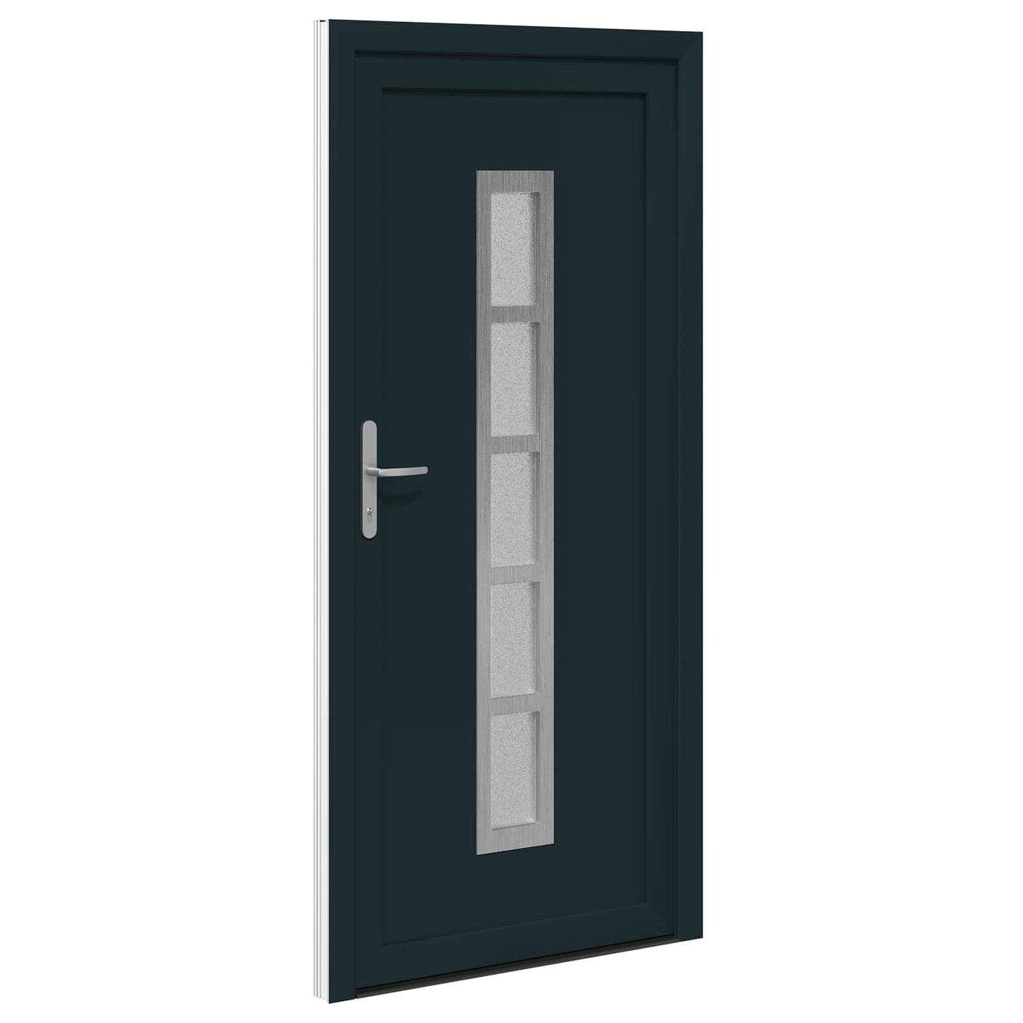 Hoveddør Antracit 98 x 208 cm PVC