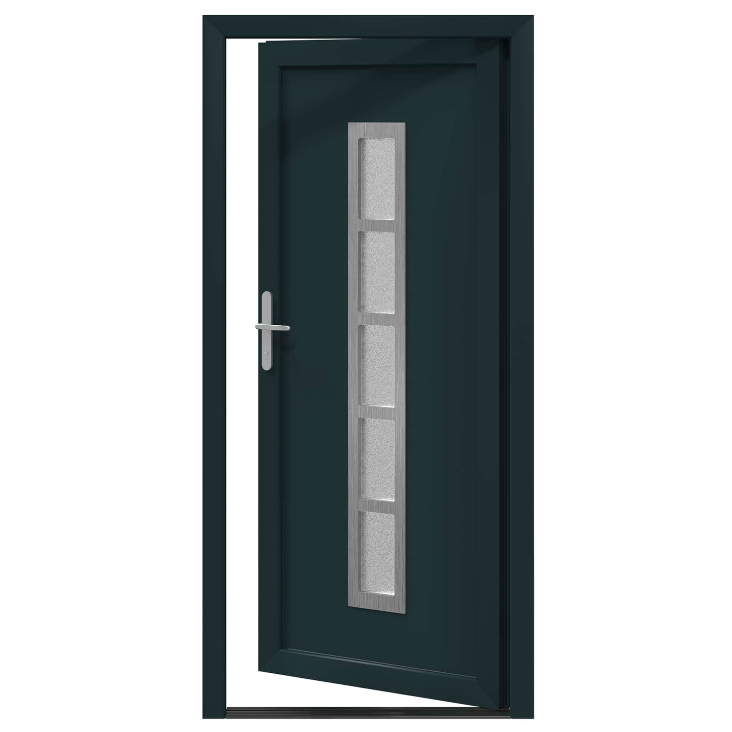 Hoveddør Antracit 98 x 208 cm PVC