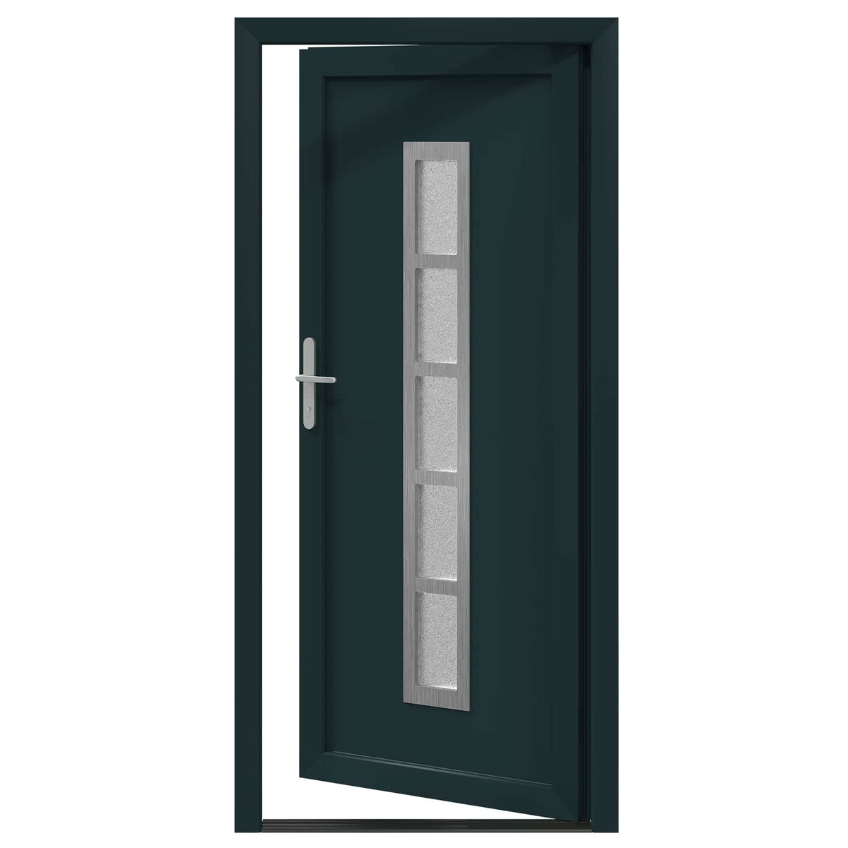 Hoveddør Antracit 108 x 208 cm PVC