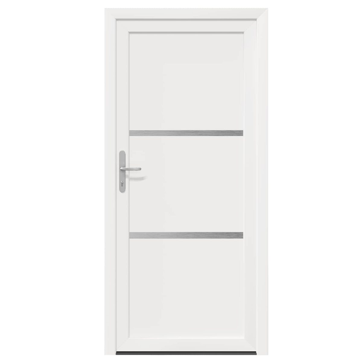 Hoveddør Hvid 108 x 208 cm PVC