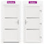 Hoveddør Hvid 108 x 208 cm PVC