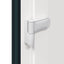 Hoveddør 88 x 200 cm PVC Antracit