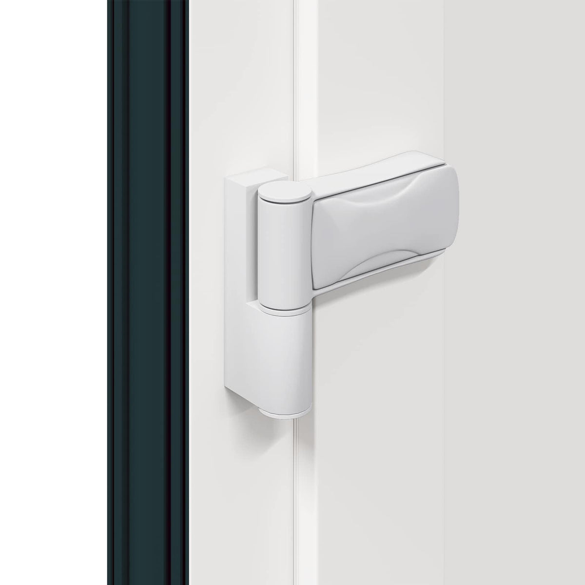 Hoveddør 88 x 200 cm PVC Antracit