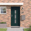 Hoveddør 88 x 200 cm PVC Antracit