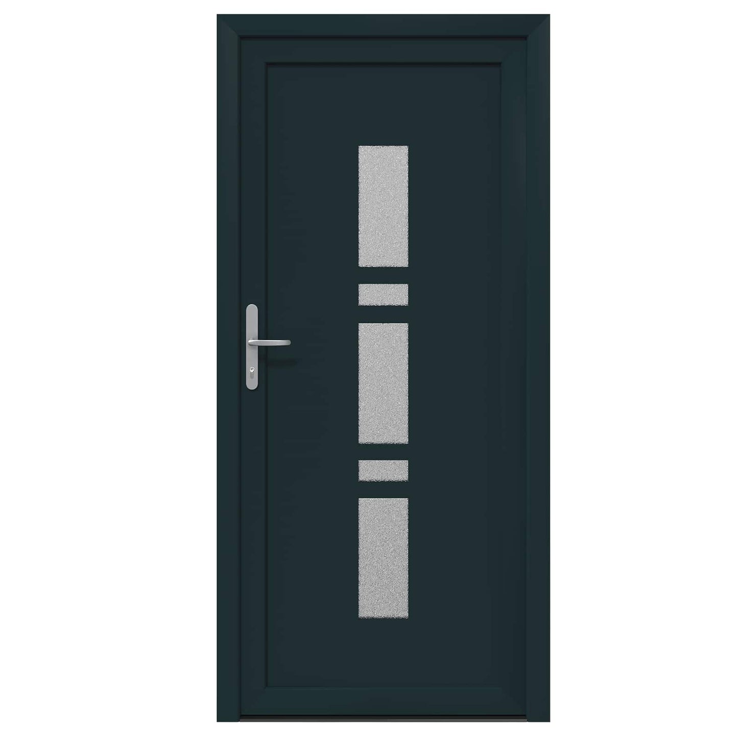 Hoveddør 98 x 200 cm PVC Antracit