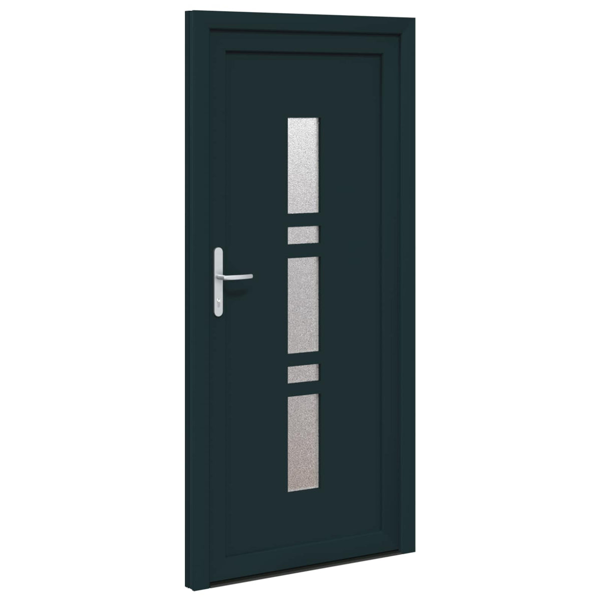 Hoveddør 98 x 208 cm PVC Antracit