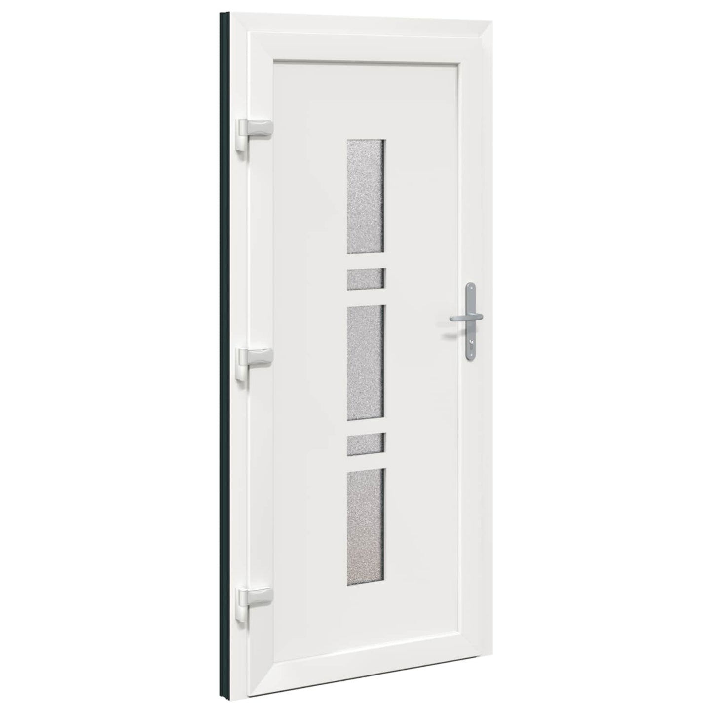 Hoveddør 98 x 208 cm PVC Antracit