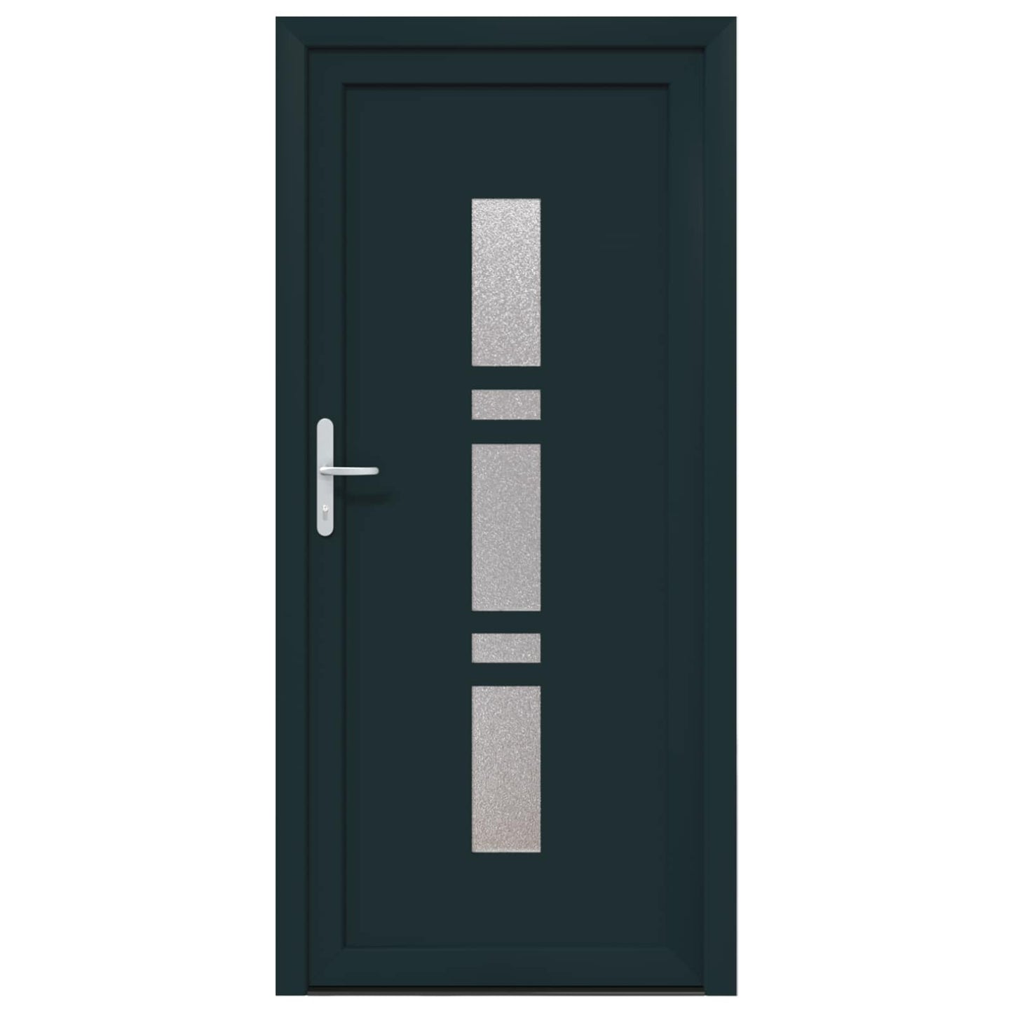 Hoveddør 98 x 208 cm PVC Antracit