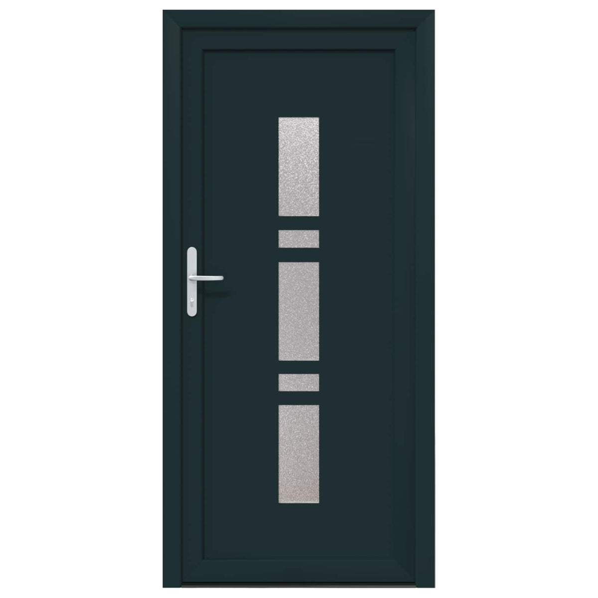 Hoveddør 108 x 208 cm PVC Antracit