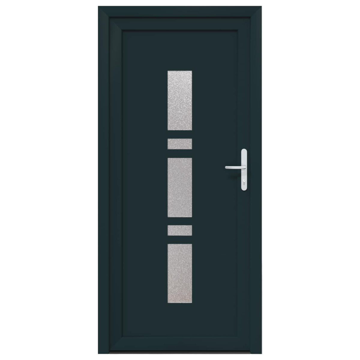 Hoveddør 88 x 200 cm PVC Antracit