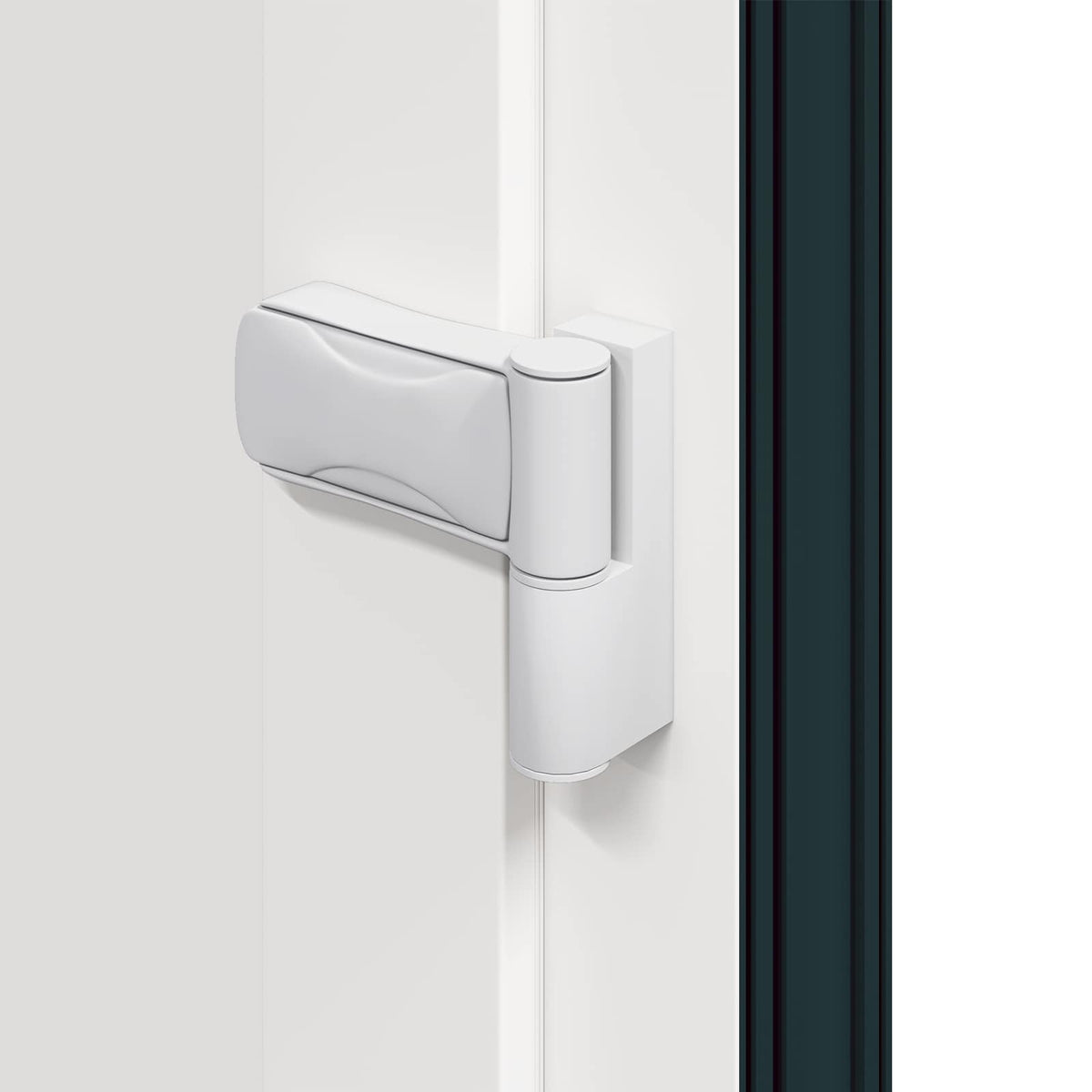 Hoveddør 98 x 200 cm PVC Antracit