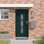 Hoveddør 98 x 208 cm PVC Antracit