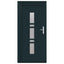 Hoveddør 98 x 208 cm PVC Antracit