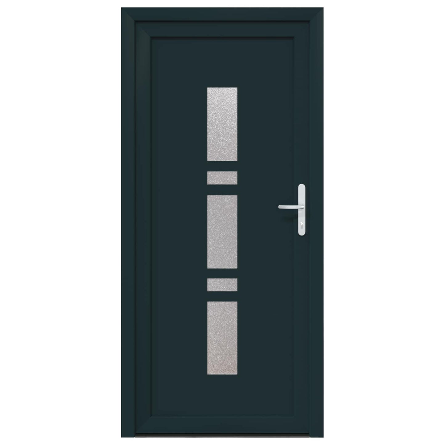 Hoveddør 98 x 208 cm PVC Antracit
