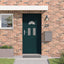 Hoveddør 98 x 198 cm PVC Antracit