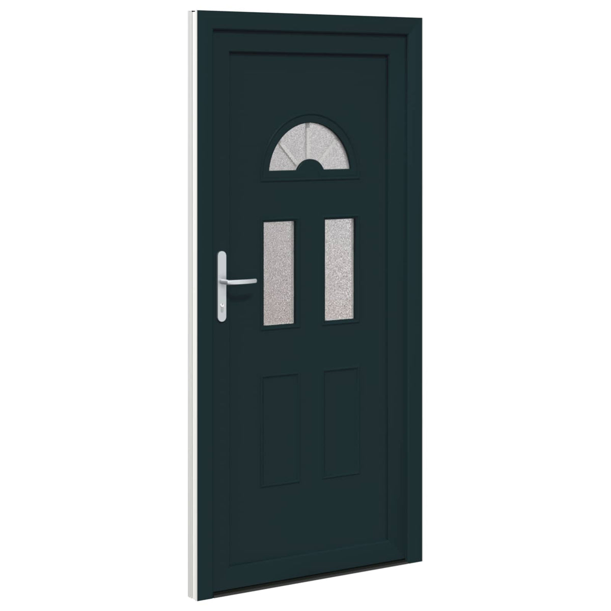 Hoveddør 98 x 208 cm PVC Antracit