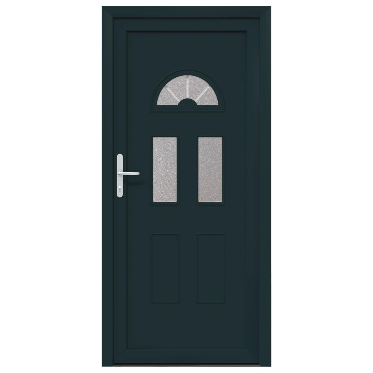 Hoveddør 110 x 210 cm PVC Antracit