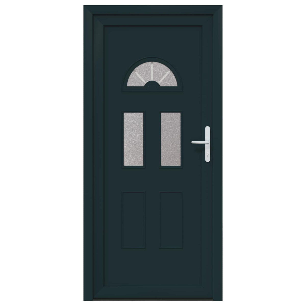 Hoveddør 88 x 200 cm PVC Antracit