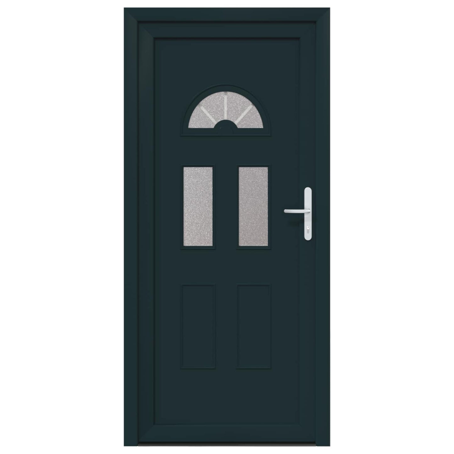 Hoveddør 98 x 208 cm PVC Antracit