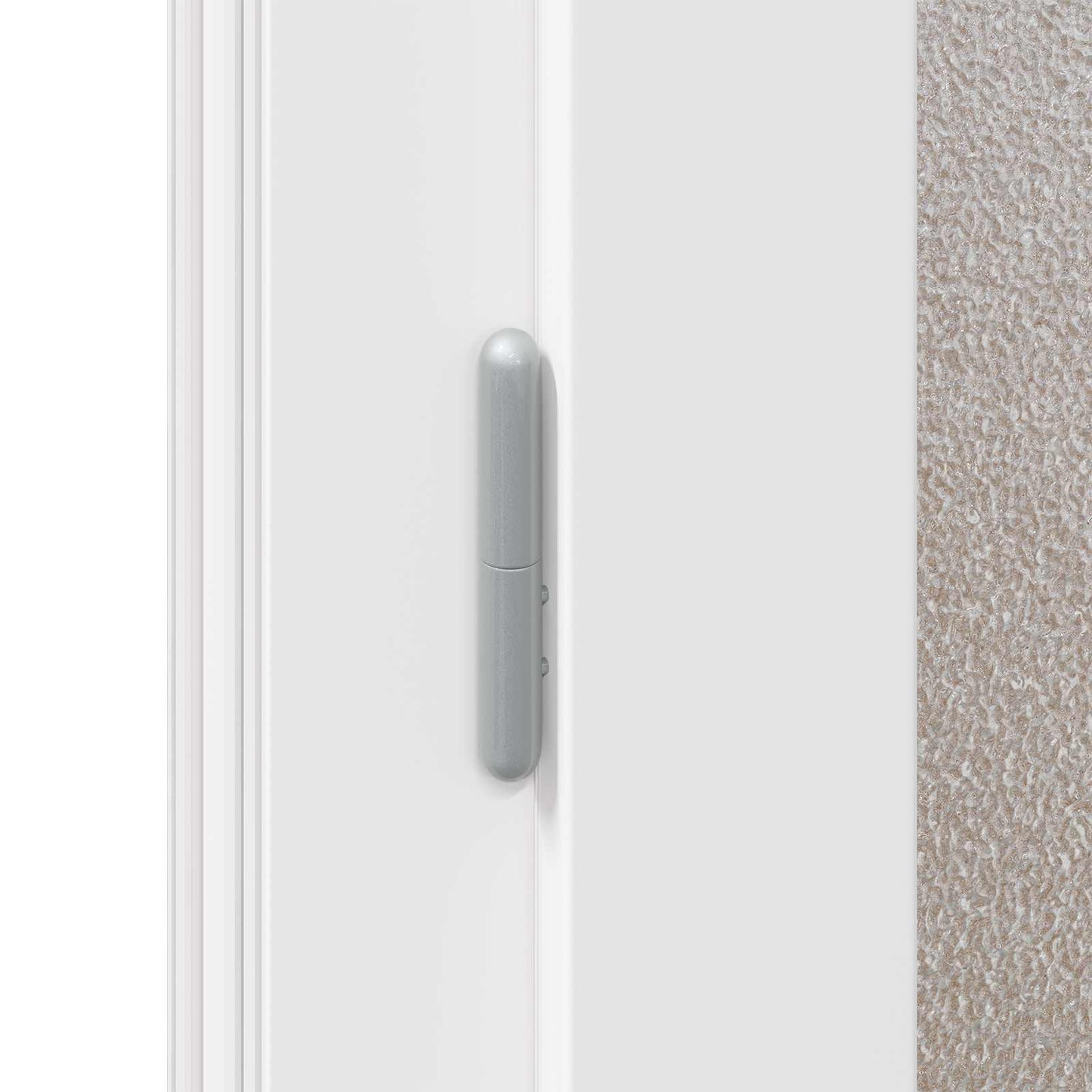 Sideskabsdør 88 x 198 cm PVC Antracit