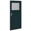 Sideskabsdør 88 x 198 cm PVC Antracit