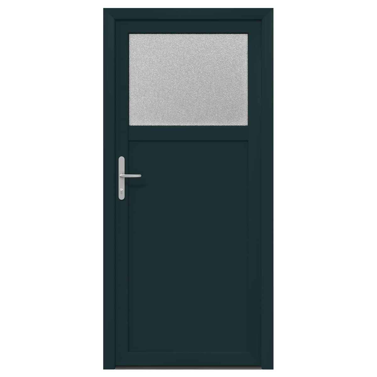 Sideskabsdør 88 x 198 cm PVC Antracit
