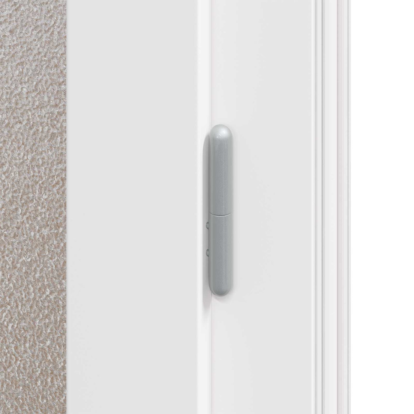 Sideskabsdør 88 x 198 cm PVC Antracit