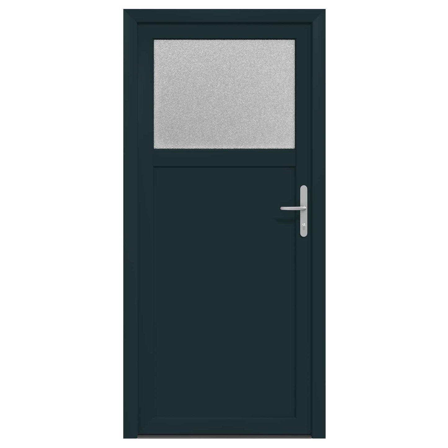 Sideskabsdør 88 x 198 cm PVC Antracit