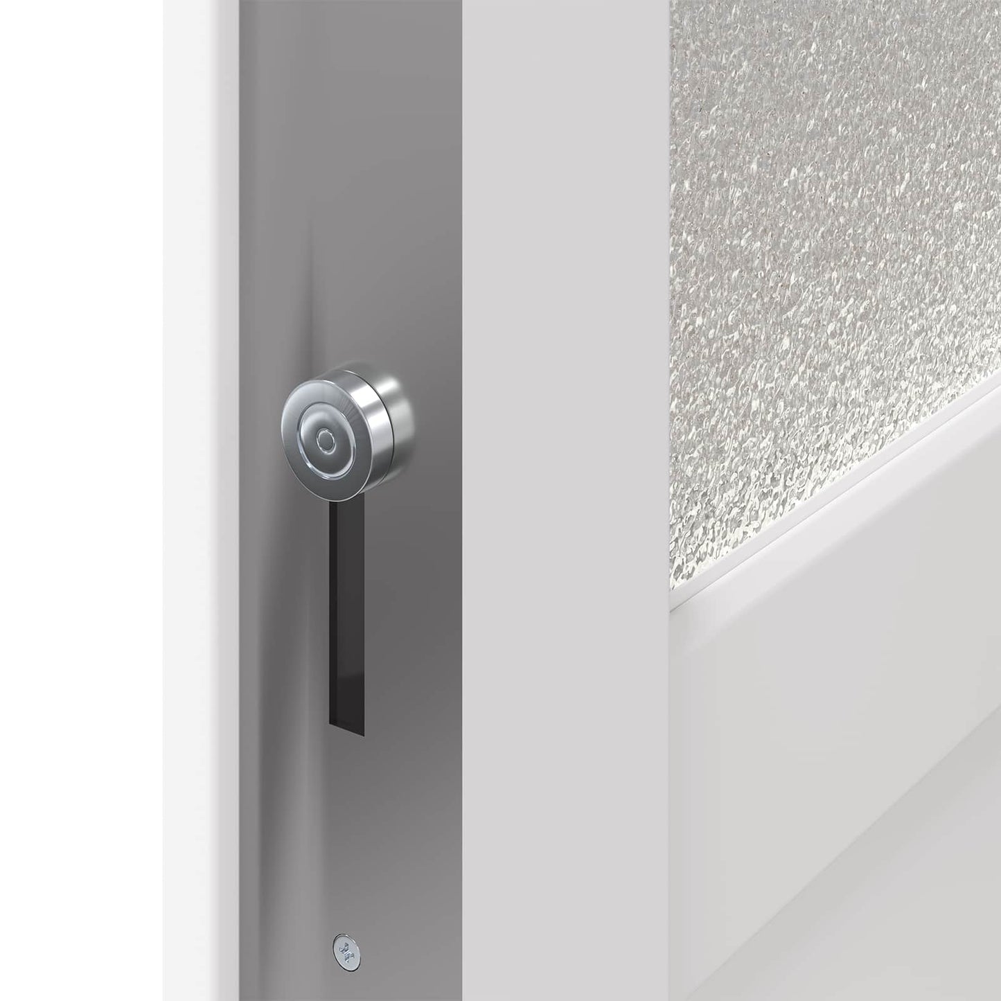 Sideskabsdør 98 x 198 cm PVC Hvid