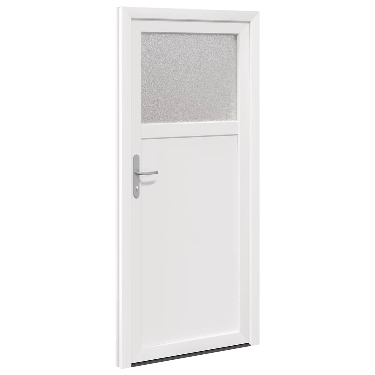 Sideskabsdør 98 x 198 cm PVC Hvid