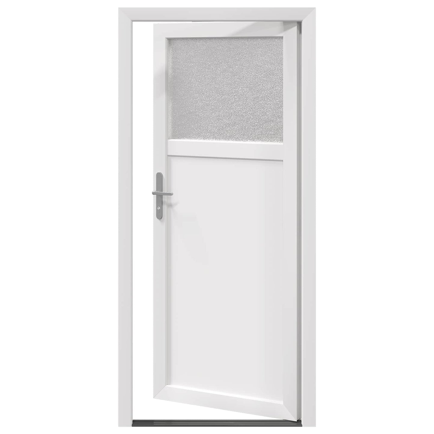 Sideskabsdør 98 x 198 cm PVC Hvid