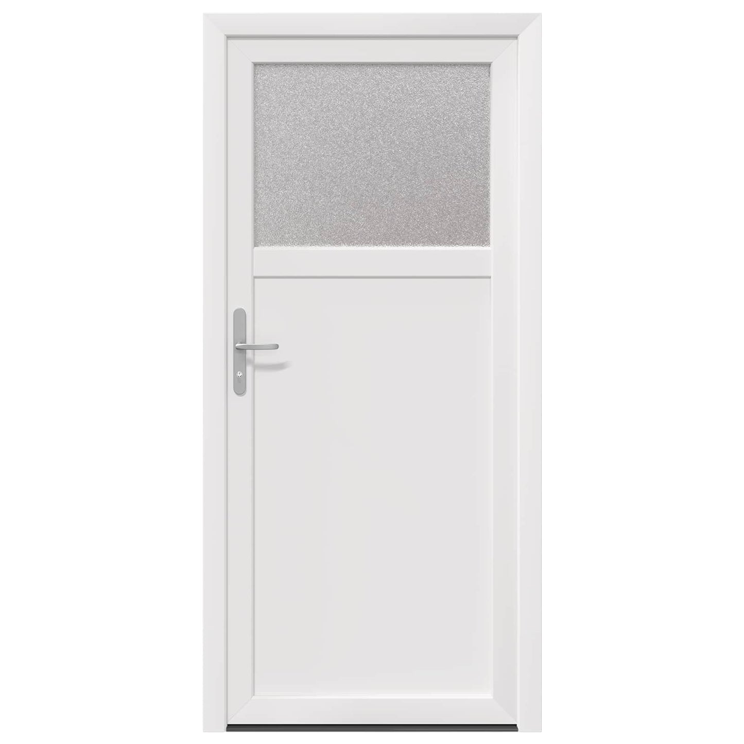 Sideskabsdør 98 x 198 cm PVC Hvid