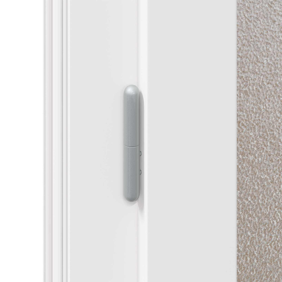 Sideskabsdør 88 x 198 cm PVC Hvid