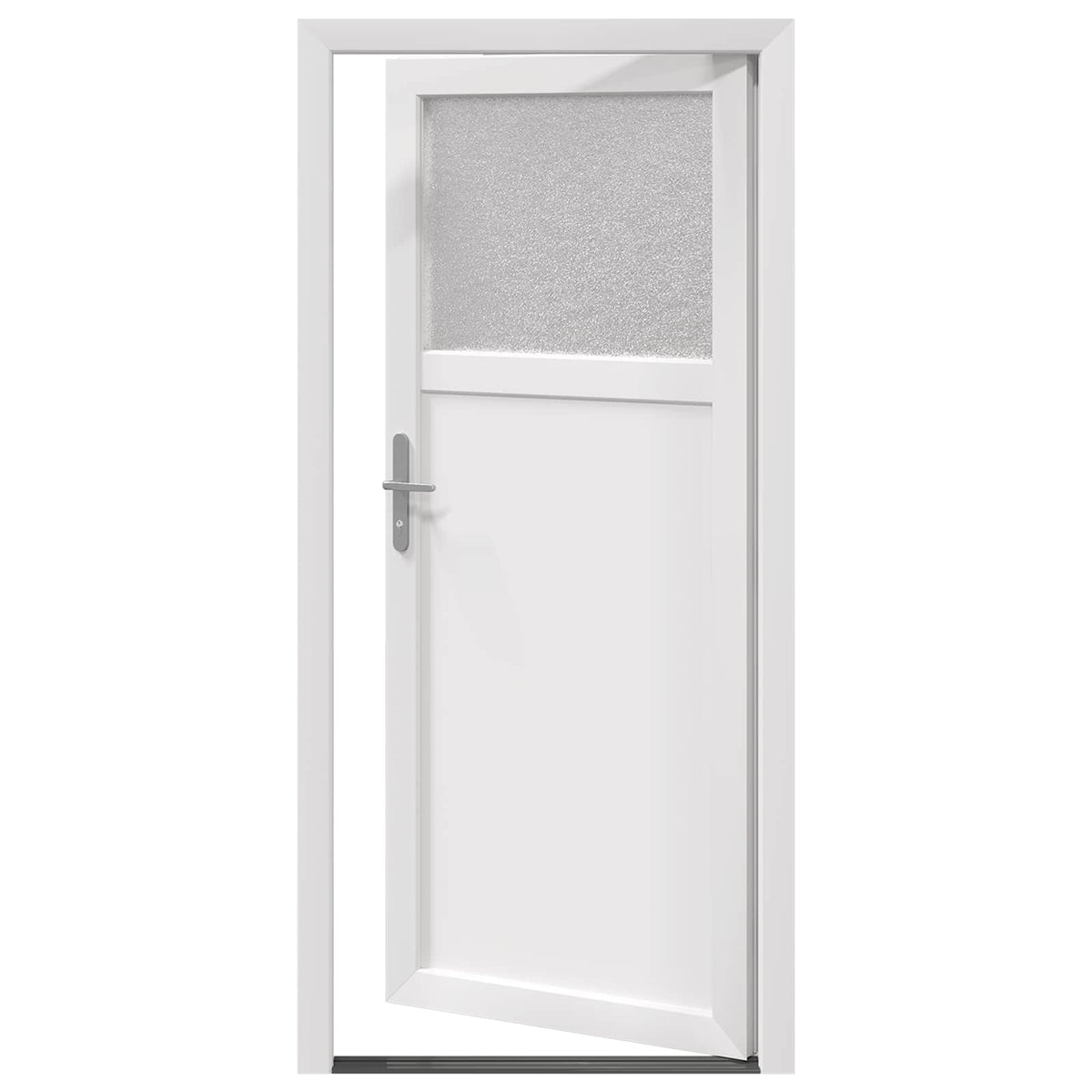 Sideskabsdør 88 x 198 cm PVC Hvid