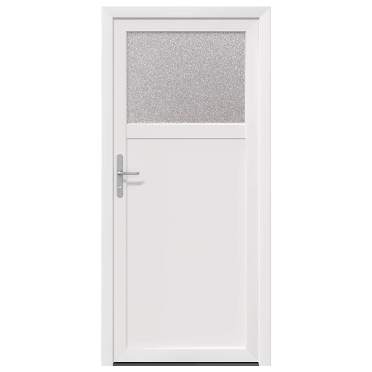 Sideskabsdør 88 x 198 cm PVC Hvid