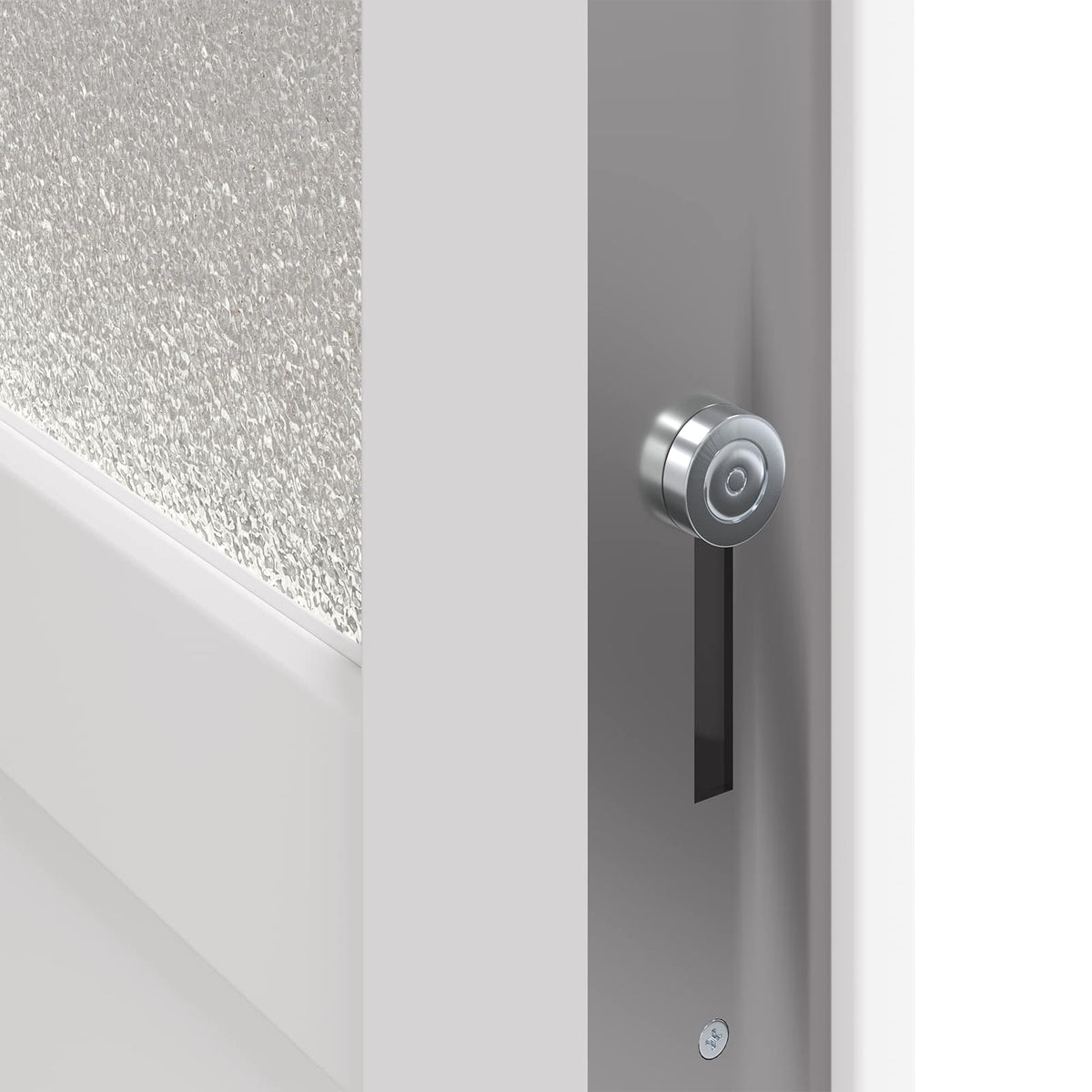 Sideskabsdør 98 x 198 cm PVC Hvid