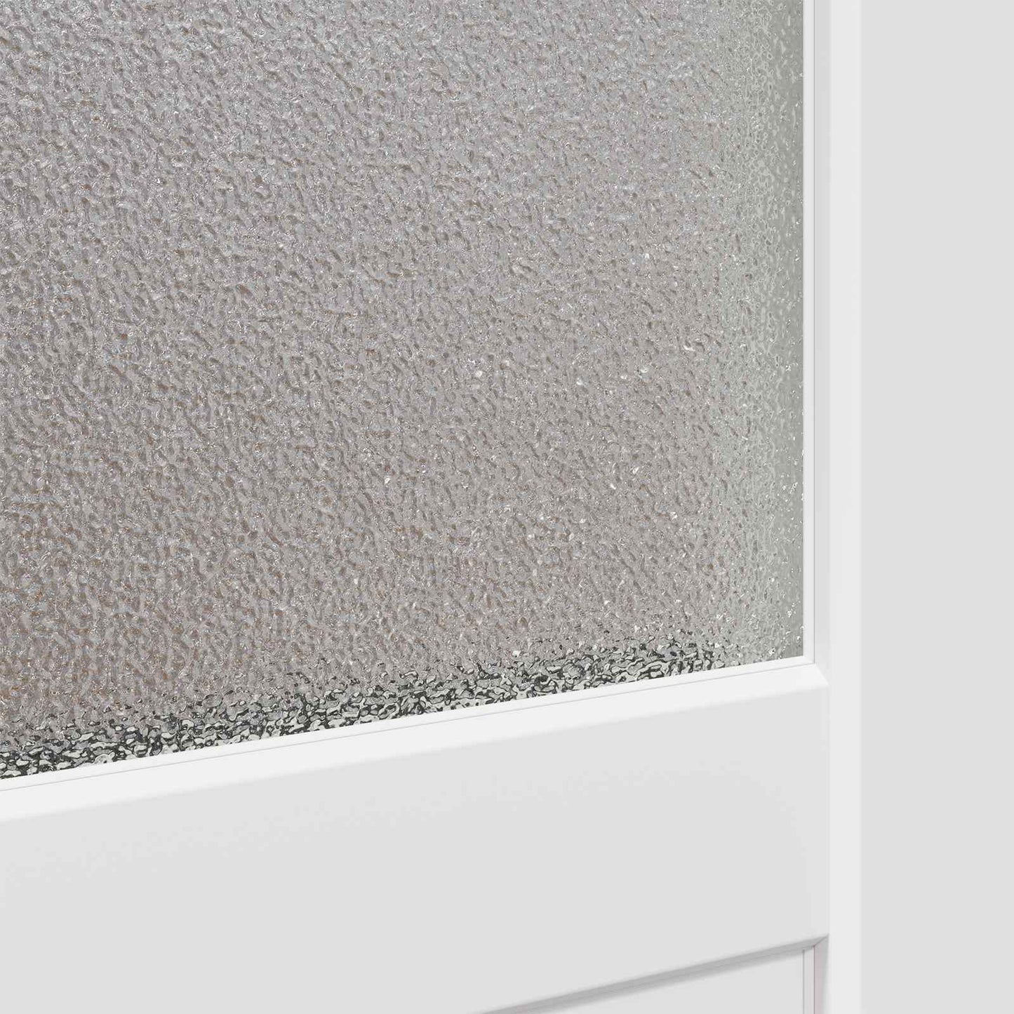 Sideskabsdør 98 x 198 cm PVC Hvid