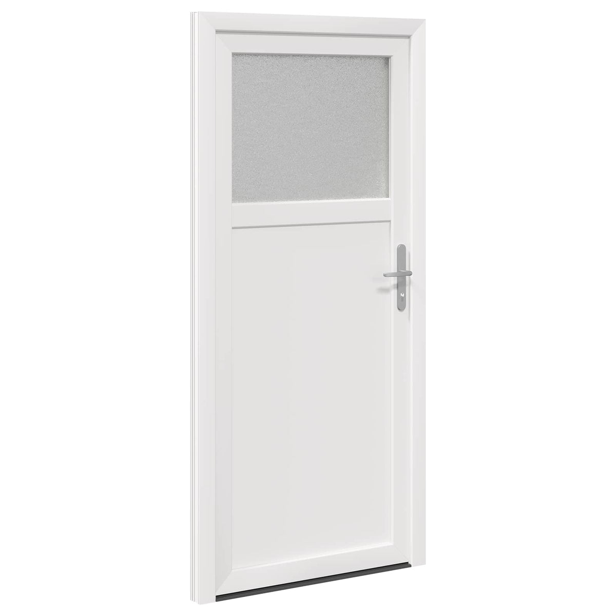 Sideskabsdør 98 x 198 cm PVC Hvid