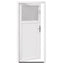 Sideskabsdør 98 x 198 cm PVC Hvid