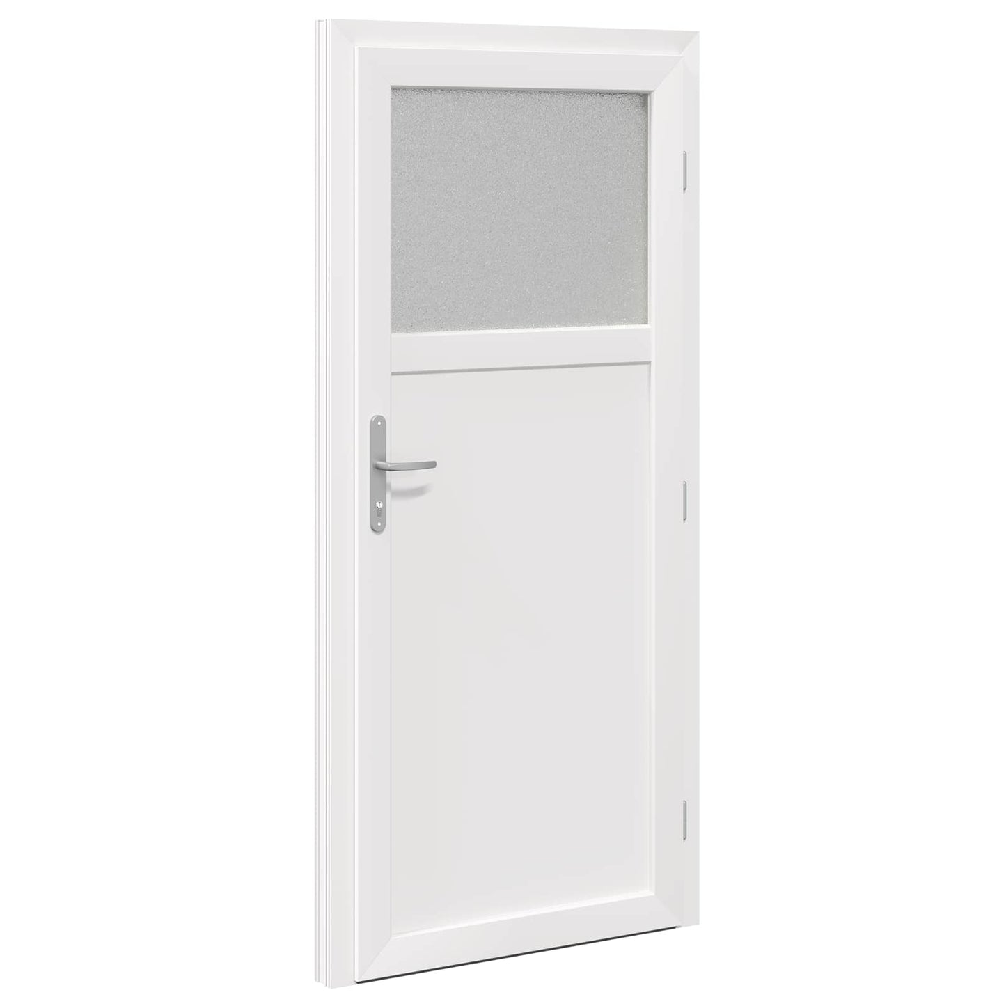 Sideskabsdør 98 x 198 cm PVC Hvid