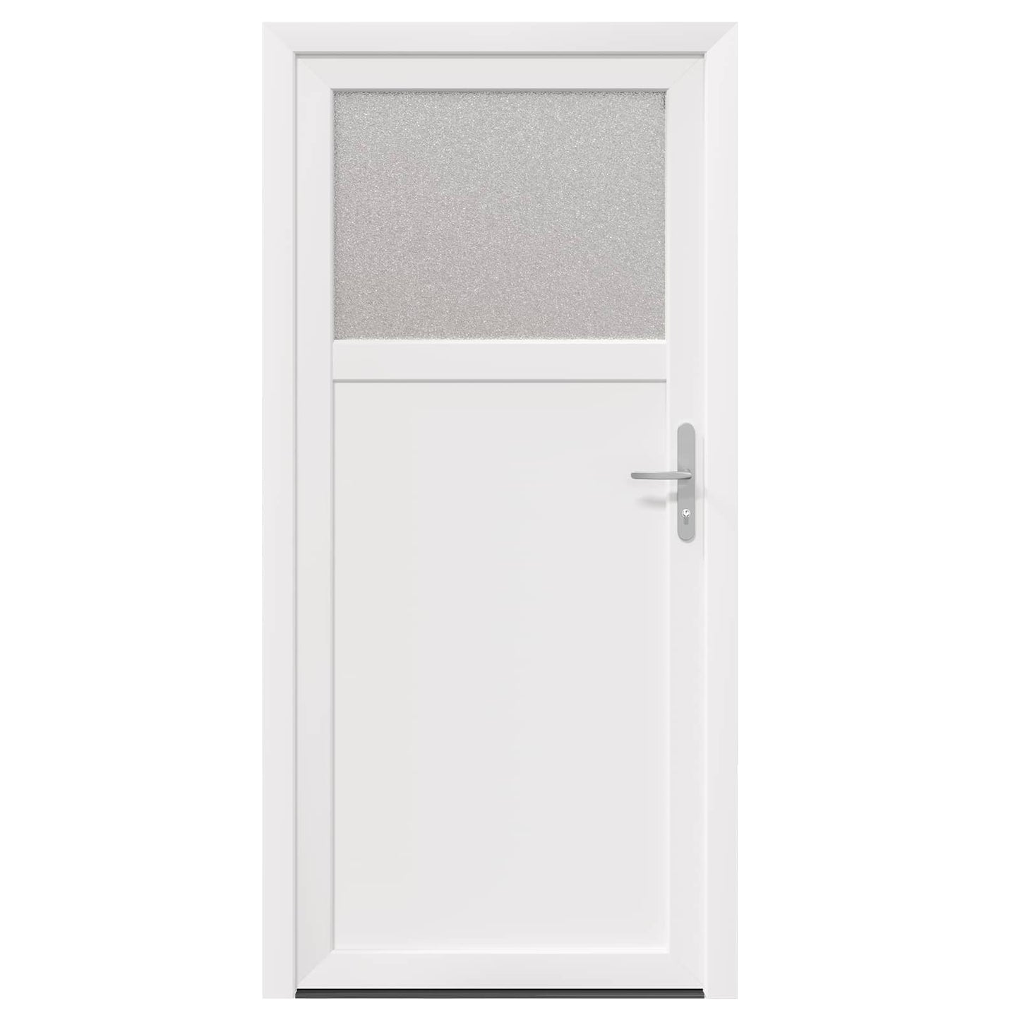 Sideskabsdør 98 x 198 cm PVC Hvid