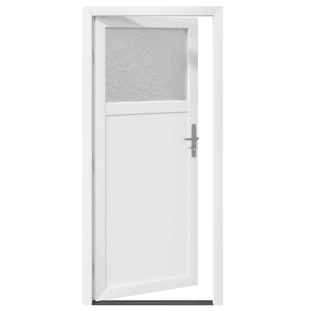 Sideskabsdør 88 x 198 cm PVC Hvid