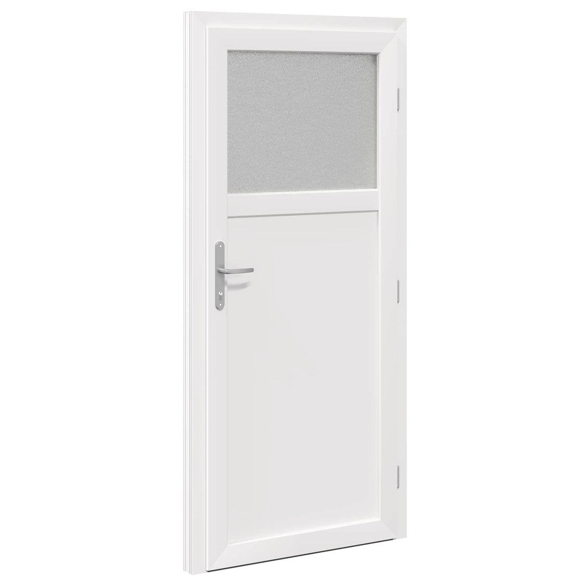 Sideskabsdør 88 x 198 cm PVC Hvid