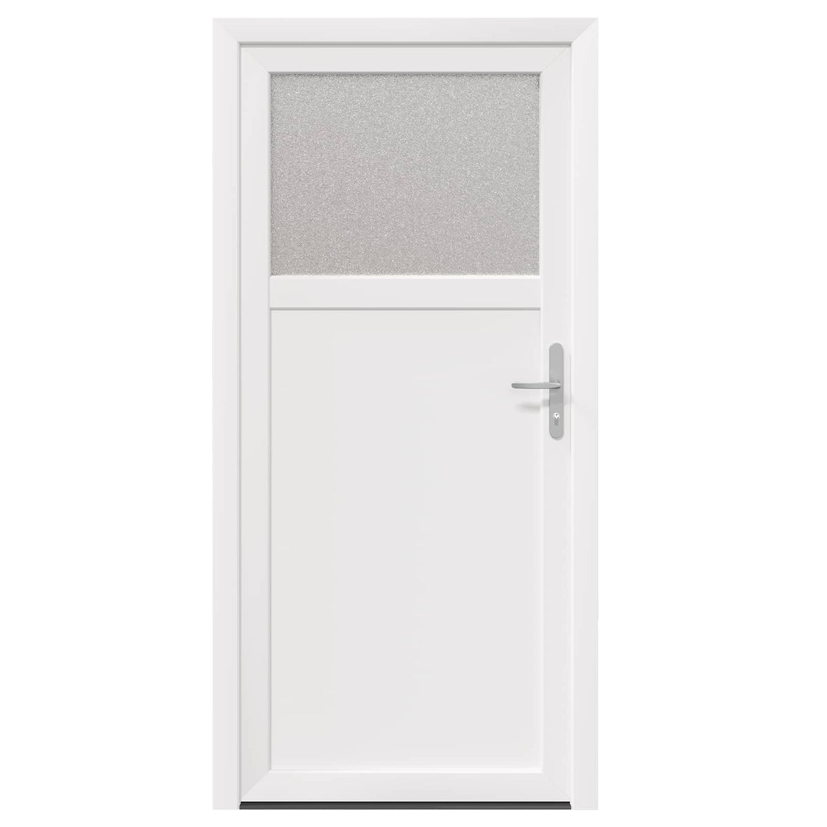 Sideskabsdør 88 x 198 cm PVC Hvid
