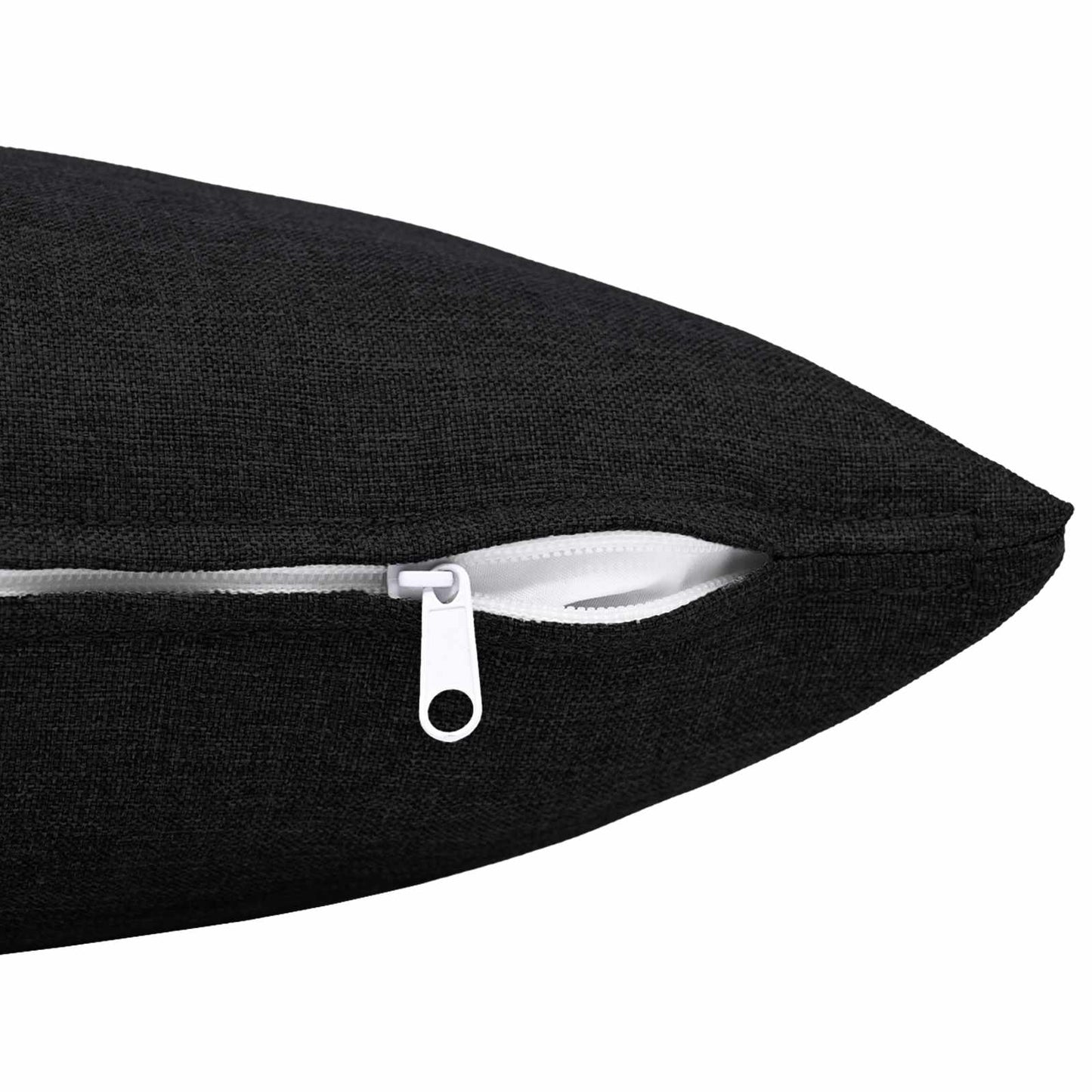 Pude med pude HEERLEN 2 stk. Sort Stof