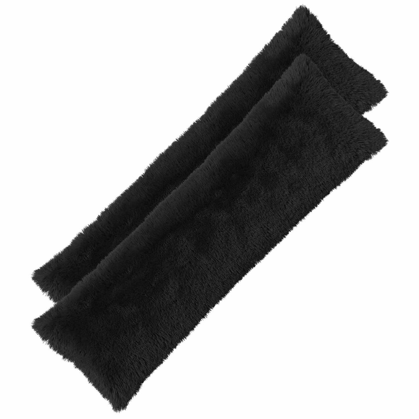 Pude med pude HEERLEN Sort 40 x 145 cm PV Fleece