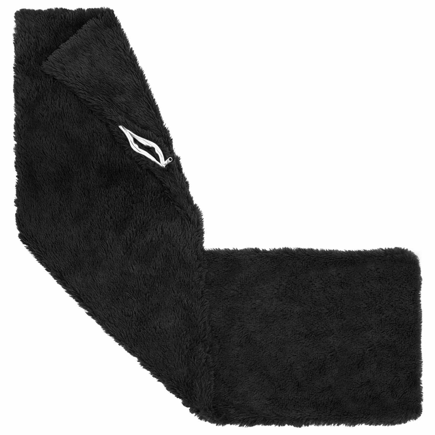 Pude med pude HEERLEN 2 stk. Sort PV Fleece