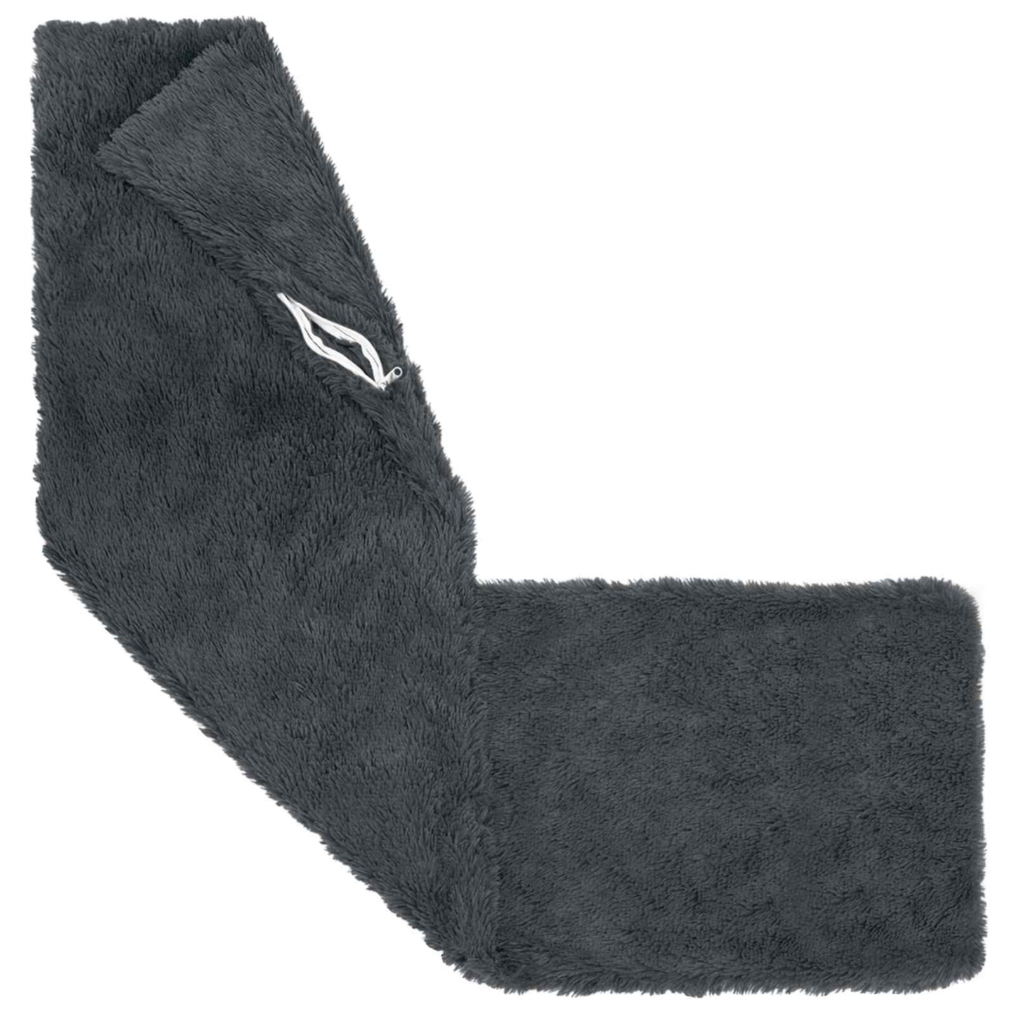 Pude med pude HEERLEN Antracit 40 x 145 cm PV Fleece