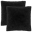 Pude med pude HEERLEN 2 stk. Sort PV Fleece
